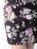 an/AOC-2411|花柄プリント/ミニドレス/セットアップ/ミニドレス/キャバドレスナイトドレス/タイトドレス/オフショル/KT