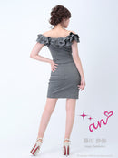 an/AOC-2462/ワンピース/ミニドレス/ワンカラー/タイトドレス/ナイトドレス/キャバドレス/KT