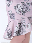 ワンピース/ミニドレス/フラワープリント/リボンベルト/フリルスカートAn|AOC-2471