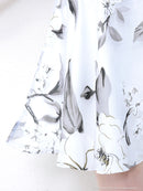 Andy|AOC-2487/ワンピース/タイトドレス/ミニドレス/フラワープリント/ベルト/レース