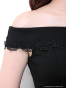 Andy|AOC-2487/ワンピース/タイトドレス/ミニドレス/フラワープリント/ベルト/レース