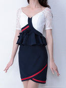 an|AOC-2584ワンピース/ミニドレス/タイトドレス/レース/ナイトドレス/キャバドレス/ドレス