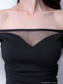 an|AOC-2614|ナイトドレス/キャバドレス/ミニドレス/ワンピース/オフショル/ワンカラー/ドレス/タイトドレス/KT