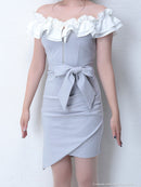 Andy|AOC-2636/オフショル/ワンピース/ミニドレス/ナイトドレス/キャバドレス/ワンピース