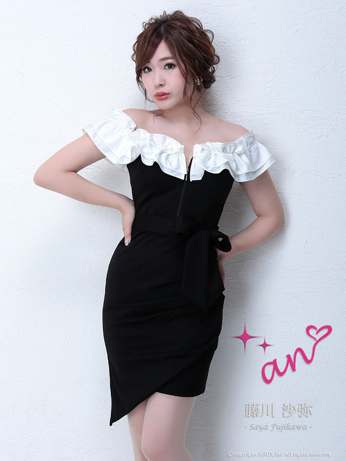 Andy ドレス　ナイトドレス Andy|AOC-2636/オフショル/ワンピース/ミニドレス/ナイトドレス/キャバ