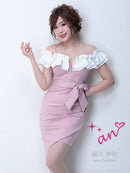 Andy|AOC-2636/オフショル/ワンピース/ミニドレス/ナイトドレス/キャバドレス/ワンピース