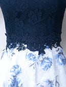 an|AOC-2637|ワンピース/ミニドレス/レース/ツーカラー/フレアスカート/ナイトドレス/キャバドレス/ドレス