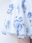 an|AOC-2637|ワンピース/ミニドレス/レース/ツーカラー/フレアスカート/ナイトドレス/キャバドレス/ドレス