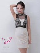 Andy|AOC-2723/ａｎ/タイトドレス/レース/キャバドレス/ワンピース/ナイトドレス/スリット/ドレス/ミニ