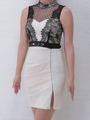 Andy|AOC-2723/ａｎ/タイトドレス/レース/キャバドレス/ワンピース/ナイトドレス/スリット/ドレス/ミニ