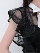 Andy|AOC-2759/レース/ワンピース/キャバドレス/ナイトドレス/ミニドレス/パーティドレス/バイカラー