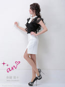 Andy|AOC-2759/レース/ワンピース/キャバドレス/ナイトドレス/ミニドレス/パーティドレス/バイカラー