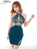 IRMA/11982/イルマ/ミニドレス/ナイトドレス/キャバドレス/ビジュー/タイト/ワンカラー