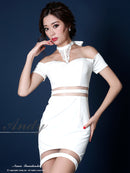 Andy|GMS-V257/キャバドレス/ナイトドレス/ワンピース/ドレス/タイトドレス/ワンカラー/オフショル/リボン/KT